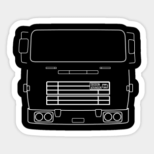 Seddon Atkinson 400 classic truck outline (white) Sticker